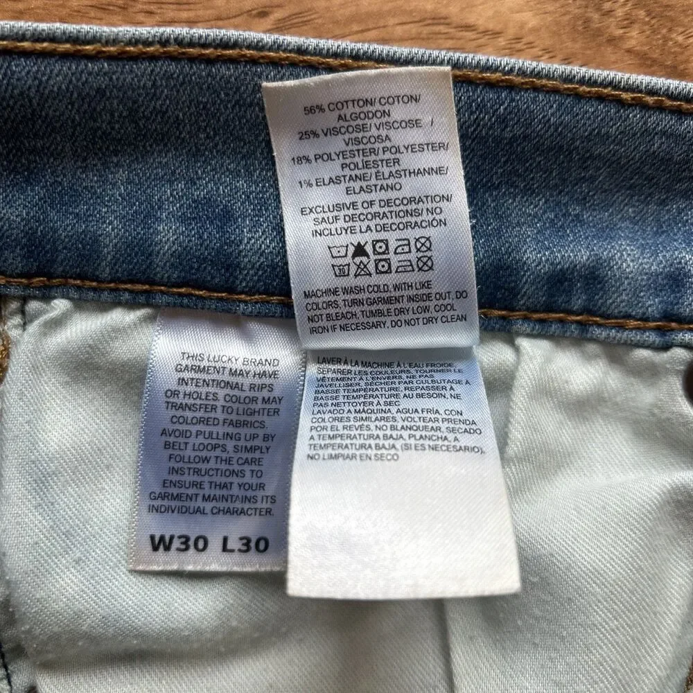 Lucky Brand‎ 411 Athletic Taper Men’s 30x30 (32x32) Stretch Denim Jeans